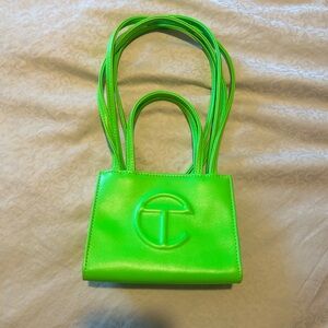Telfar Small Highlighter Green Shopping Bag